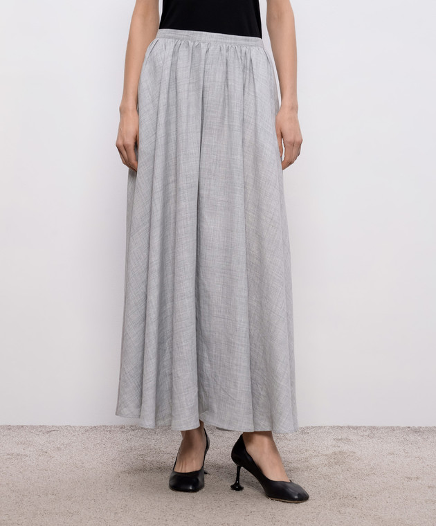 Intoca Серая юбка с рамой 261RAPSKL1304 изображение 3