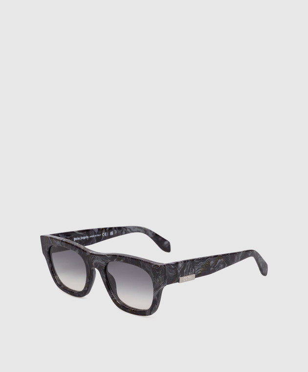 Palm Angels Чорні сонцезахисні окуляри Clifton з фактурним логотипом PA1037110653 зображення 3