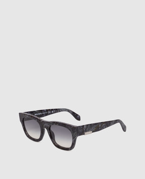 Palm Angels Черные очки Clifton с фактурным логотипом PA1037110653