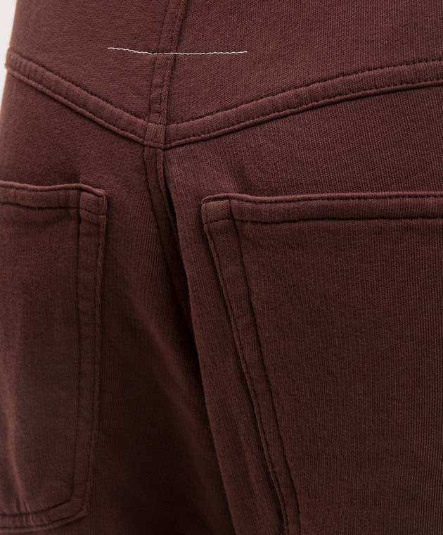 Maison Margiela MM6 Коричневые брюки S52KA0581M25025 изображение 5
