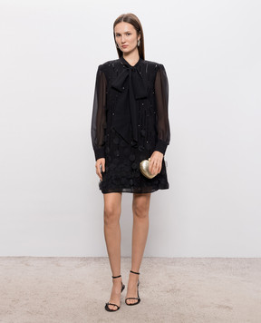Twinset Черное платье мини 262AT2030