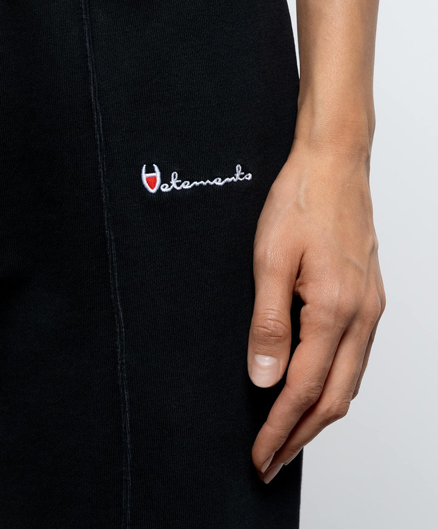 Vetements Черные спортивные штаны WH27SP227B изображение 4