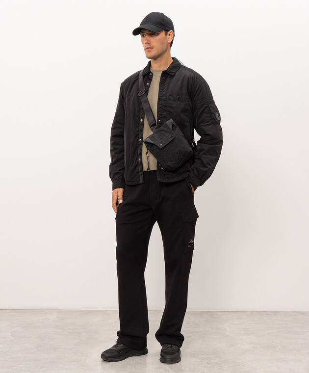 C.P. Company Черная куртка с логотипом патча MOS023A005904G изображение 2