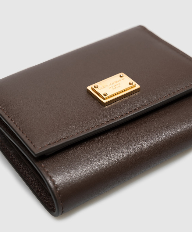 Dolce&Gabbana Коричневый кожаный портмоне BI0770A9S25 изображение 4