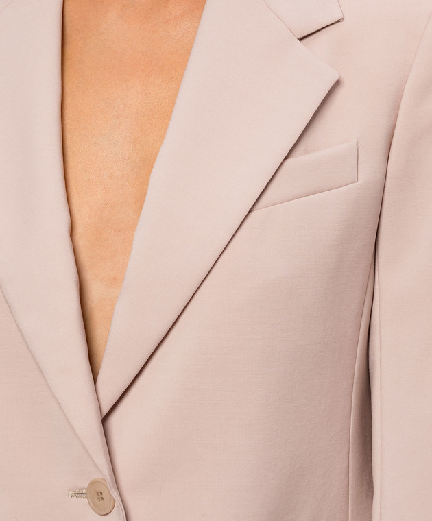 Max Mara Weekend Бежевий жакет LAMINE з вовни WKDLAMINE зображення 5