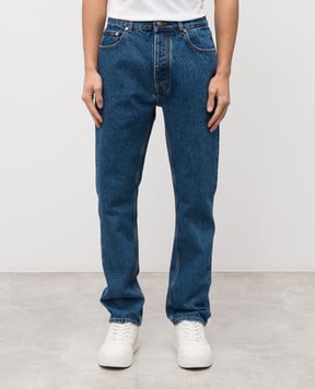 Palm Angels s Синие джинсы с фактурной монограммой логотипа PMYA039R24DEN001