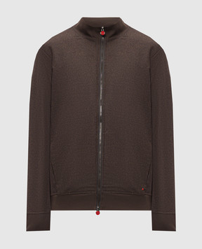 Kiton Коричневая спортивная куртка из шерсти UMC032K0141I