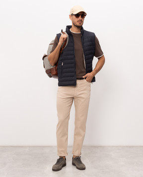 Brunello Cucinelli Коричнева футболка M0B137427