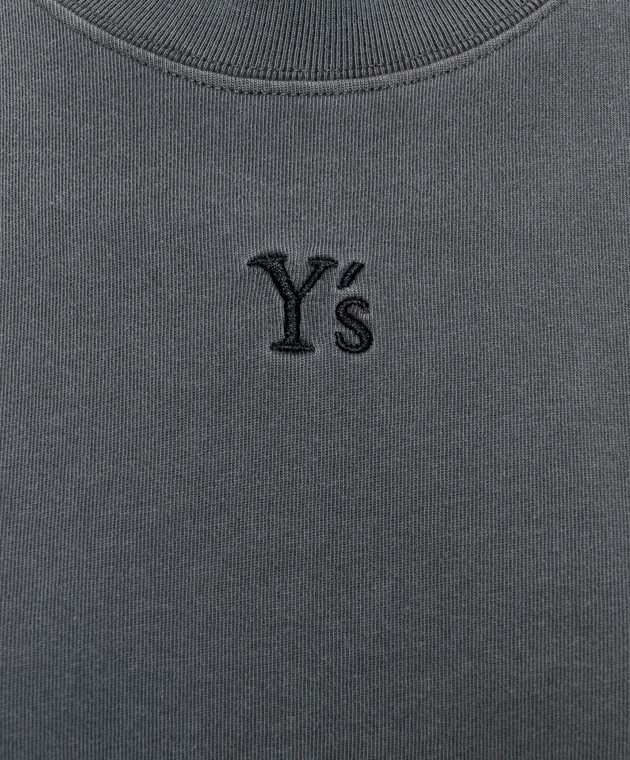 Y`S Yamamoto Серая футболка YVT30950 изображение 5
