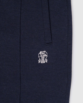 Brunello Cucinelli Дитячі сині джогери BM831E359C