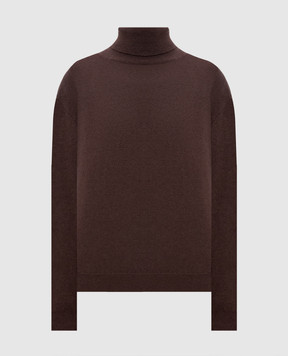 Brunello Cucinelli Коричневий гольф з кашеміру M12150103P