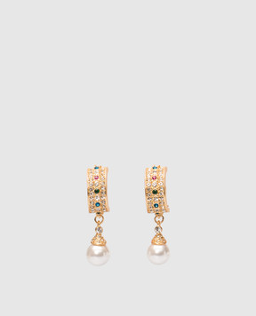 Grefi Золотые серьги-клипсы Aida 17137