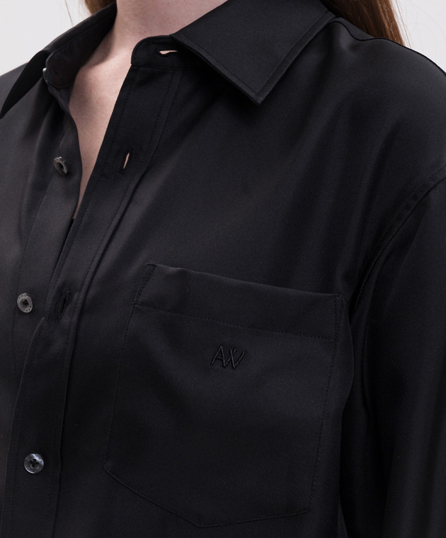 Alexander Wang Черная блуза из шелка 1WC4261393 изображение 5