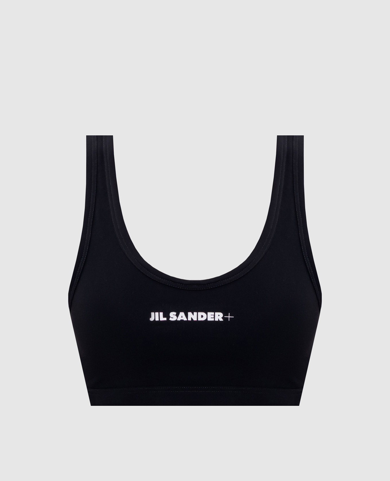 Черный лиф от купальника с логотипом