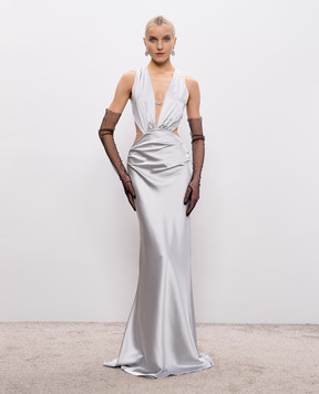 Mach&Mach Серое платье макси CD509SE21