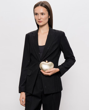 Twinset Золотой клатч в форме сердца 262TD8100