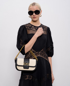 Twinset Бежева сумка-седл з емблемою 261TB7400