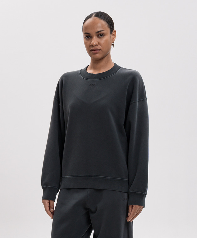 Off-White Сірий світшот 2FE00457T зображення 3