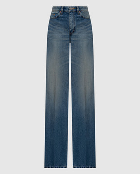 Saint Laurent Сині джинси з ефектом потертості 813267Y11CA