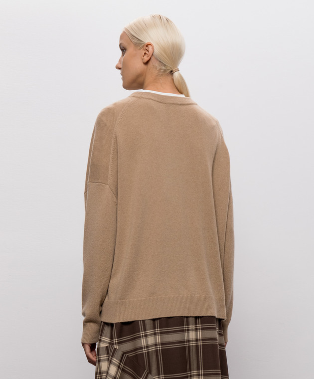Max Mara Weekend Бежевый свитер DETTO из кашемира WKDDETTO изображение 4