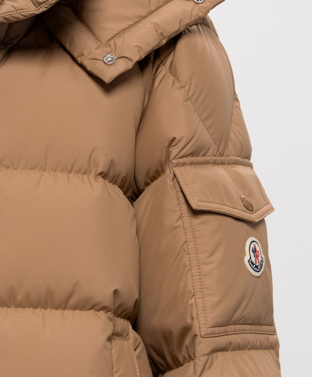 Moncler Бежевий пуховик Maya 70 L20931A0016254A81 зображення 5