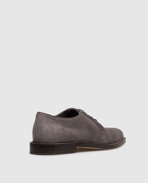 Brunello Cucinelli Сірі замшеві лофери MPUPAIT654