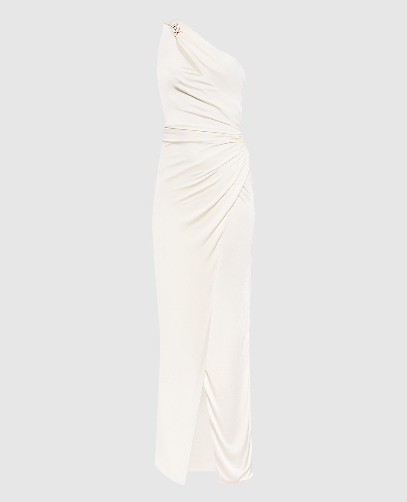 

Белое платье с драпировкой, Белый, Вечерние платья