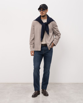 Brunello Cucinelli Бежевая куртка из кашемира MV4216556