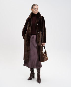 Max Mara Бордова спідниця міді Alessio ALESSIO