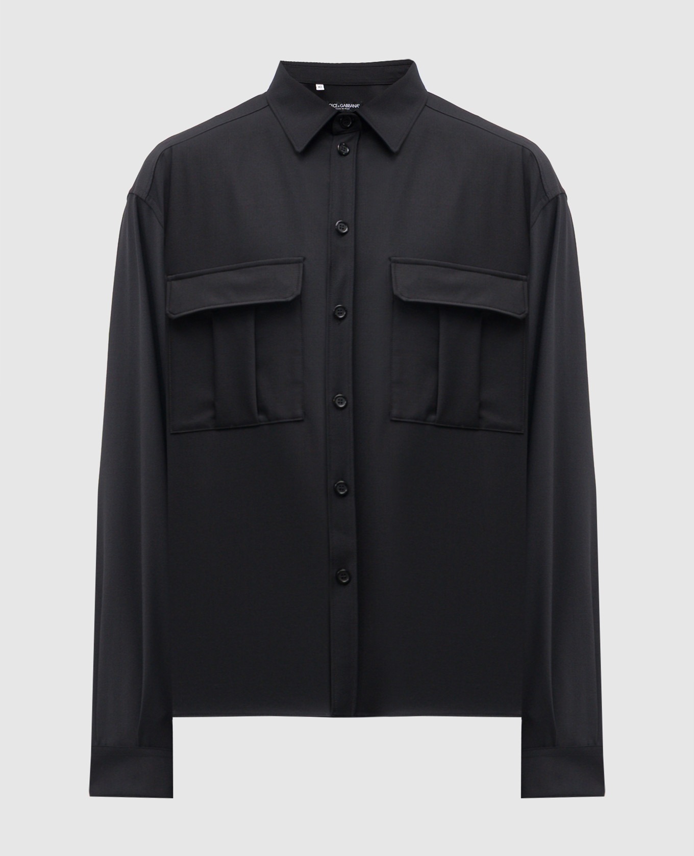 

Черная рубашка с шерстью, Черный, Рубашки