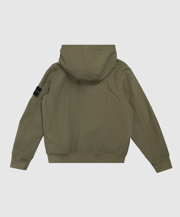 Stone Island Дитяча зелена куртка з патчем L2S16Q100001S0B2268 зображення 2
