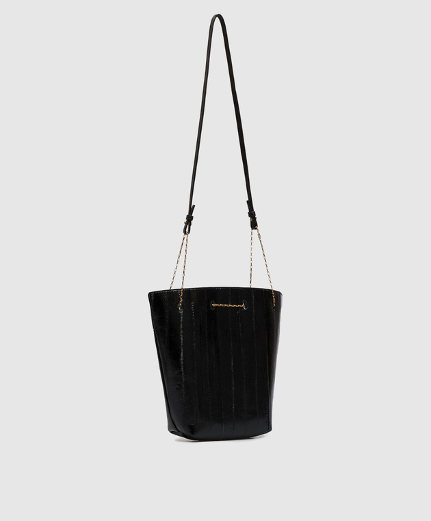 Saint Laurent Чорна сумка зі шкіри вугра 801070EABJS зображення 3