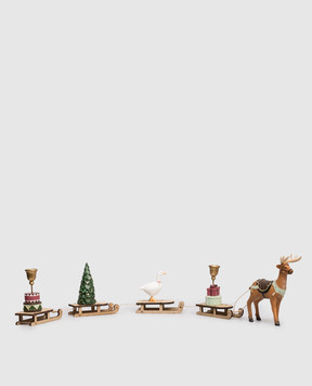 Bloomingville Рождественское керамическое украшение Санки 82062889