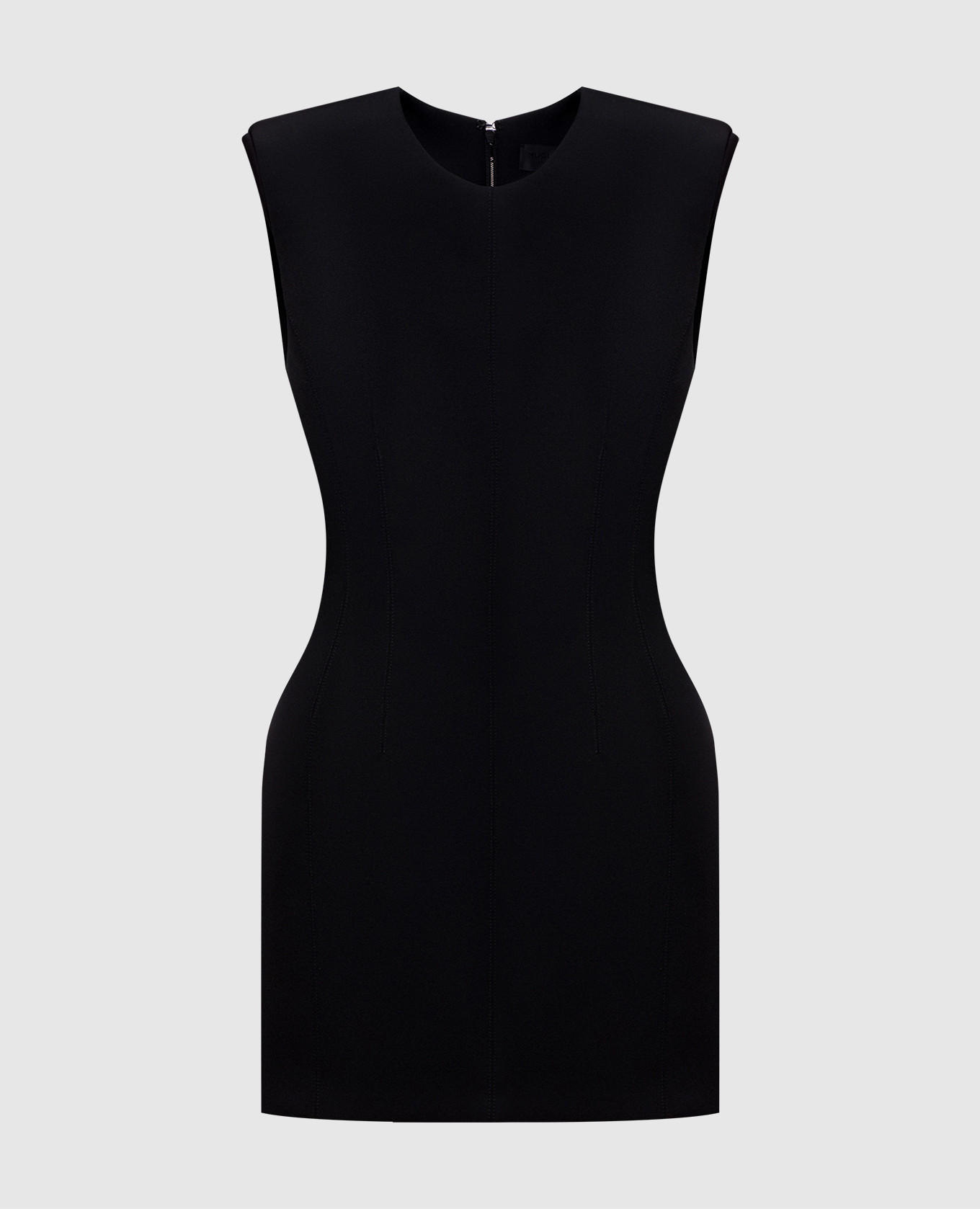 

Черное платье мини с шерстью, Черный, Коктейльные платья