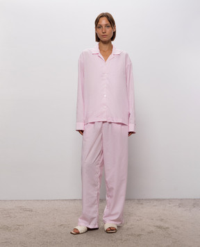Dore & Rose Рожева піжама в смужку LONGSLEEVESTRIPEDPJ