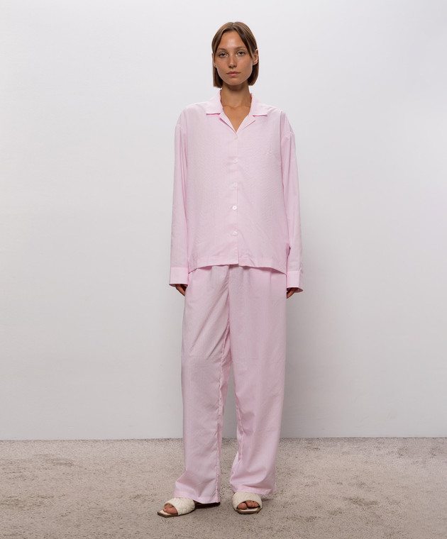 Dore & Rose Рожева піжама в смужку LONGSLEEVESTRIPEDPJ зображення 2