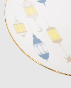 Les Ottomans Біла порцелянова обідня тарілка Lantern LANTERN28CM