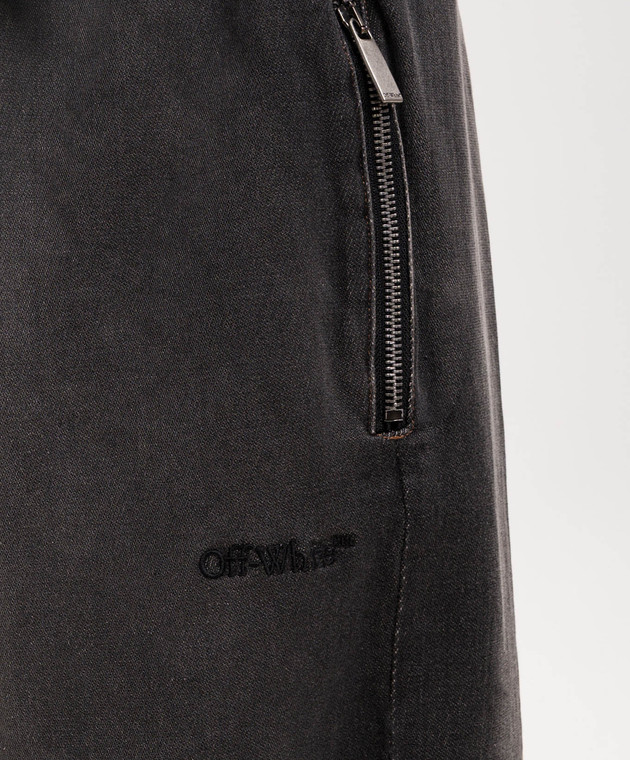 Off-White Сірі штани з ефектом деніму 44MCH05CS26D002 зображення 5