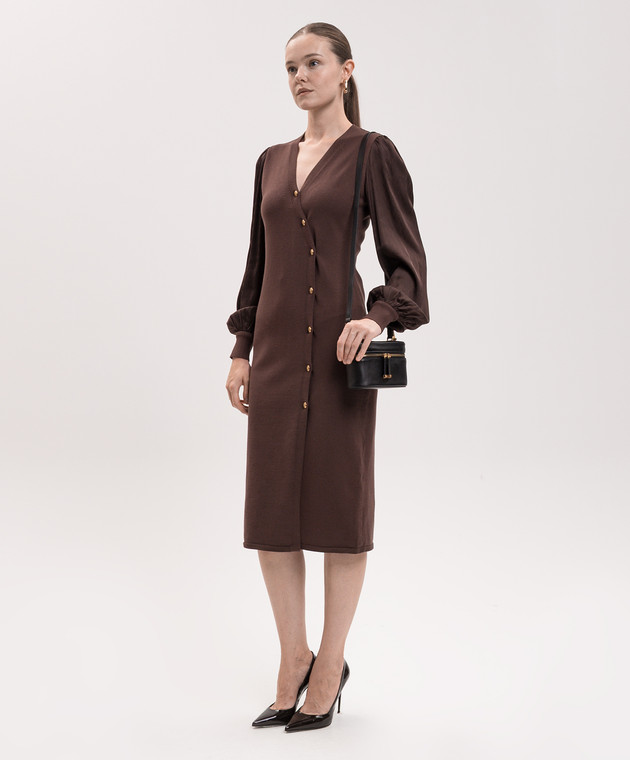 Twinset Коричневое платье 262TT3360 изображение 2