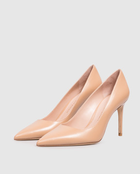 Stuart Weitzman Бежеві шкіряні туфлі POWER SK303