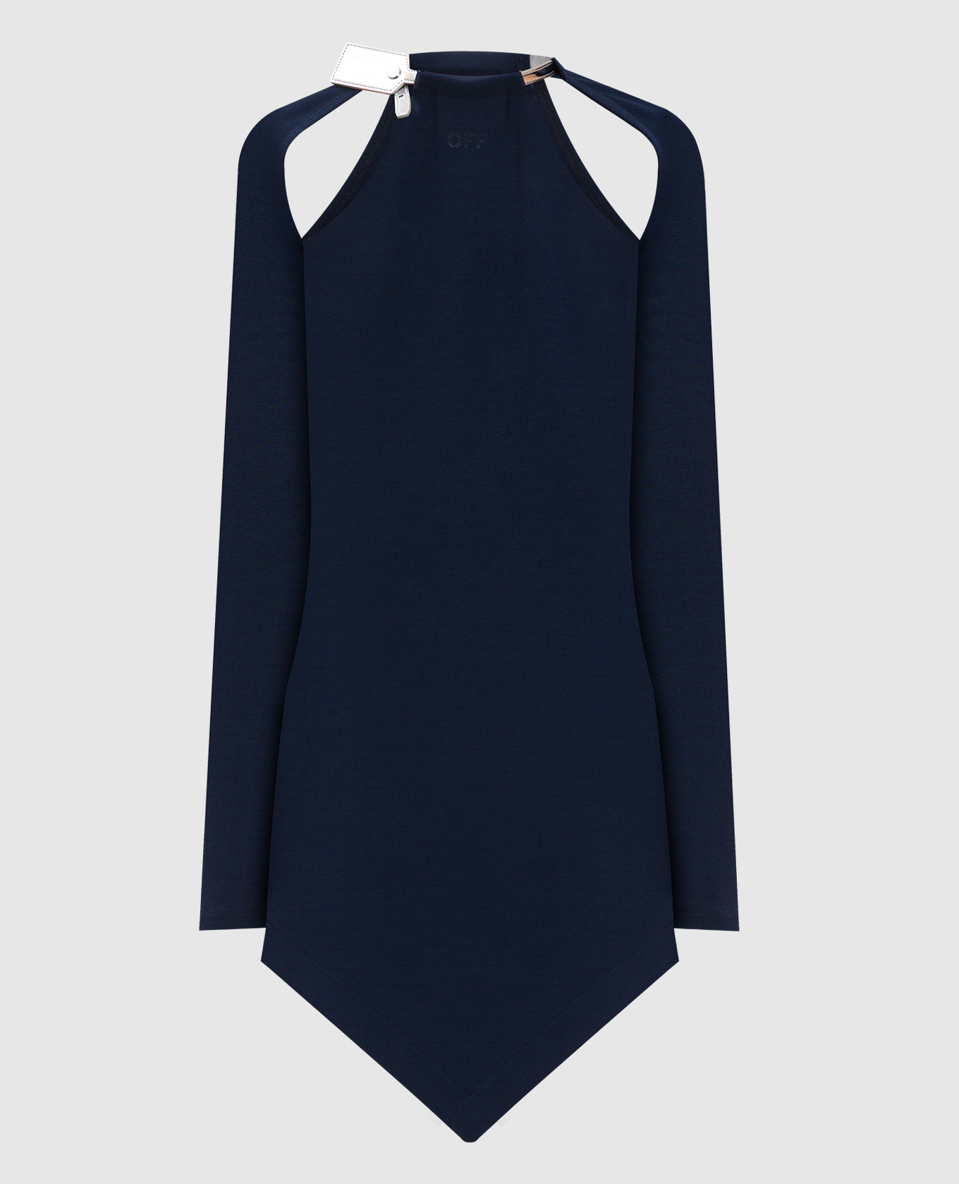 

Синее платье Heavy с логотипом, Тёмно-синий, Повседневные платья