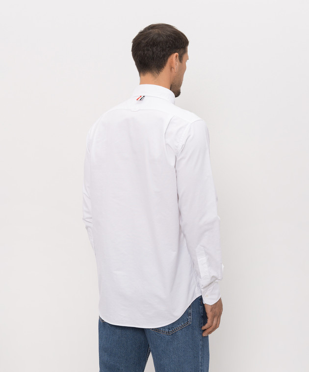 Thom Browne Біла сорочка Scenic Sailboat and Shark MWL272EE1619 зображення 4