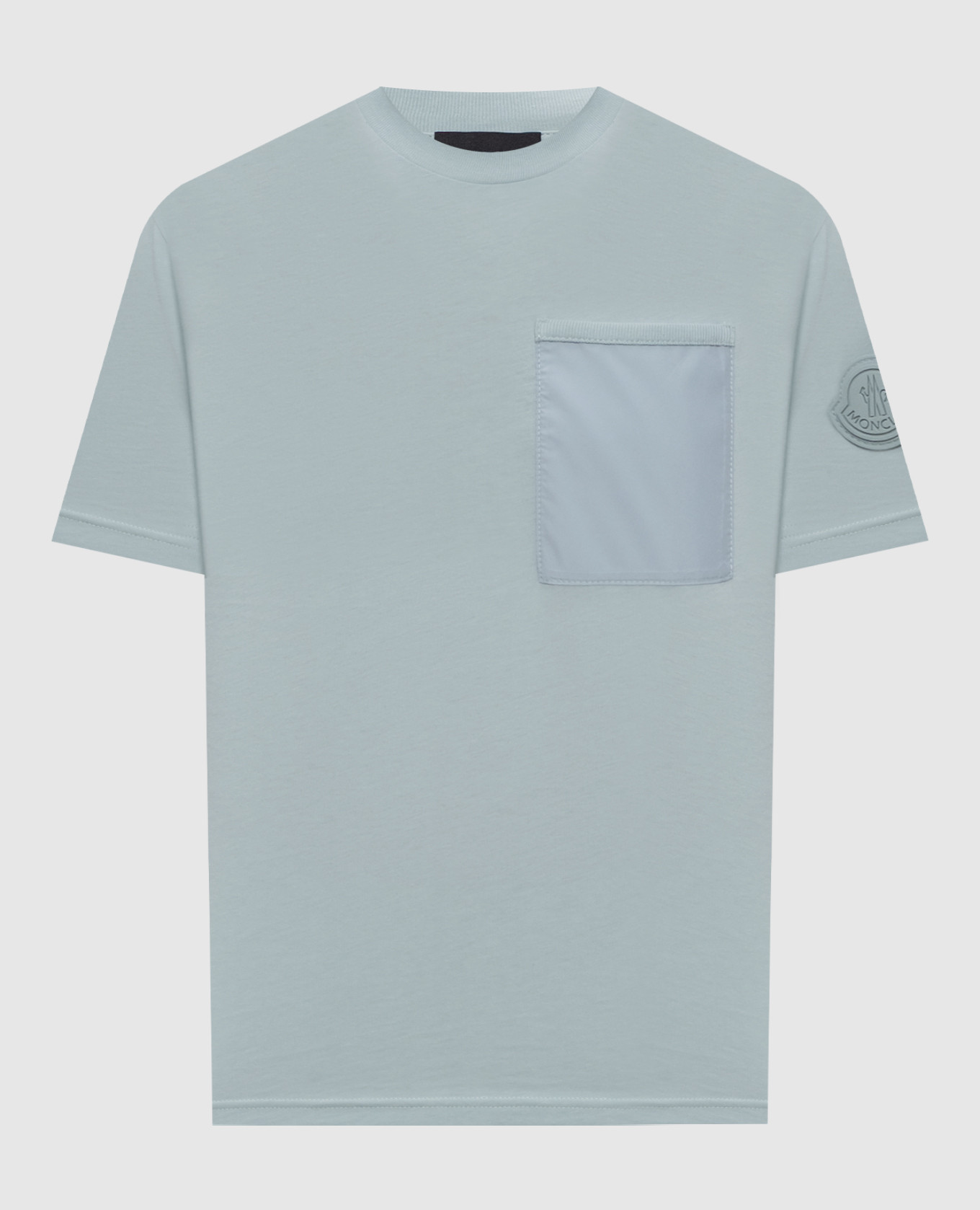 

Голубая футболка с логотипом, Голубой, Футболки