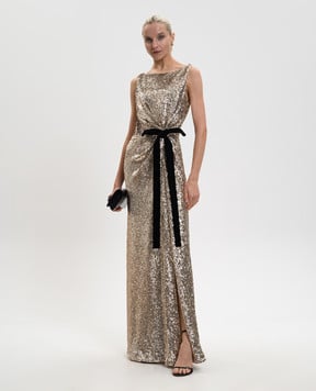 Simkhai Золотистое платье Felicity 6251032P