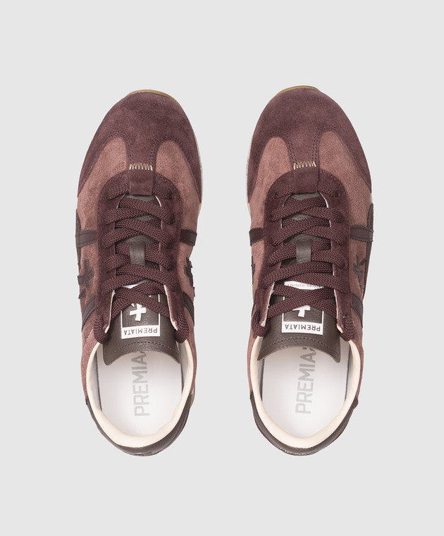 Premiata Бордовые замшевые кроссовки Jackyxd JACKY25D8624 изображение 4