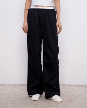 Alexander Wang Черные брюки с логотипом 1WC1264969