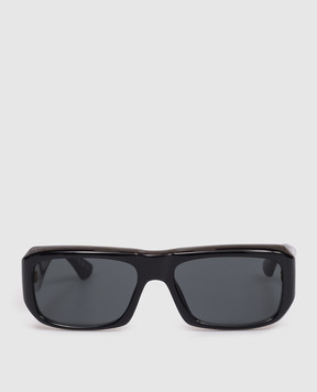 Saint Laurent Чорні сонцезахисні окуляри з принтом логотипа 862861Y9958