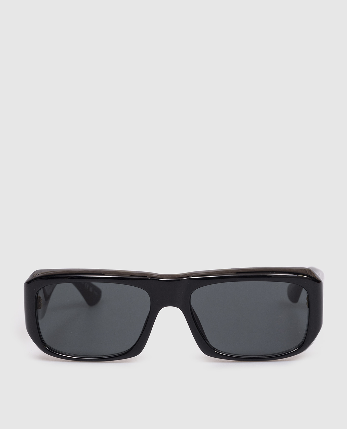 Черные очки с принтом логотипа