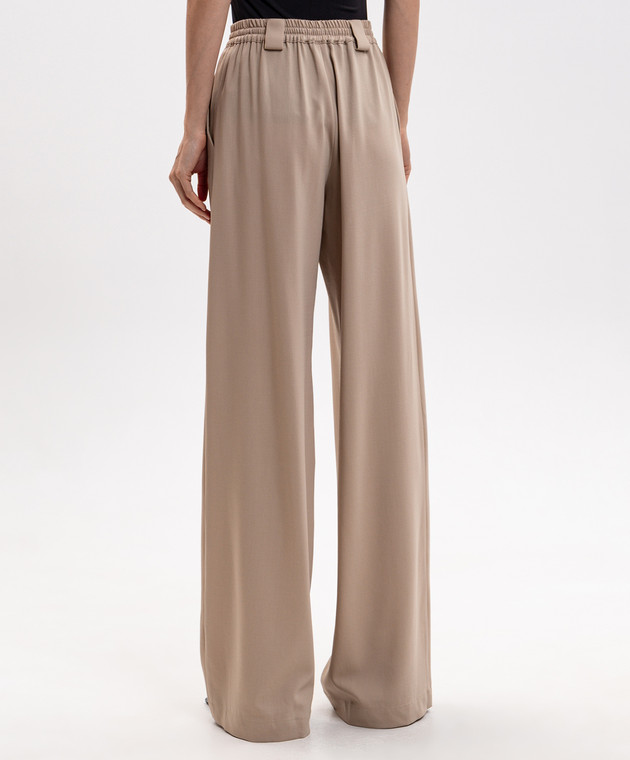 Ermanno Scervino Бежевые брюки из шерсти D492P361YXJ изображение 4