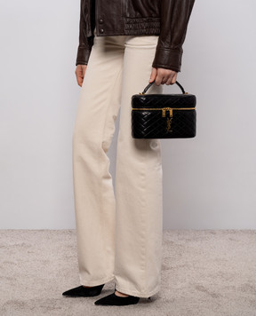 Saint Laurent Черная кожаная сумка GABY 8515721EL07